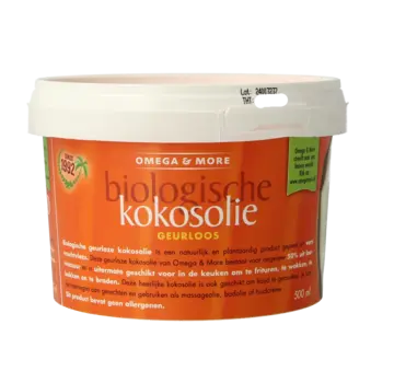 Omega & More Omega & More Kokosolie geurloos bio 500ml