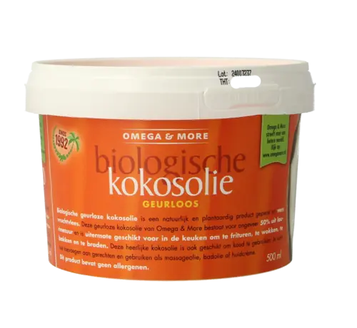 Omega & More Omega & More Kokosolie geurloos bio 500ml