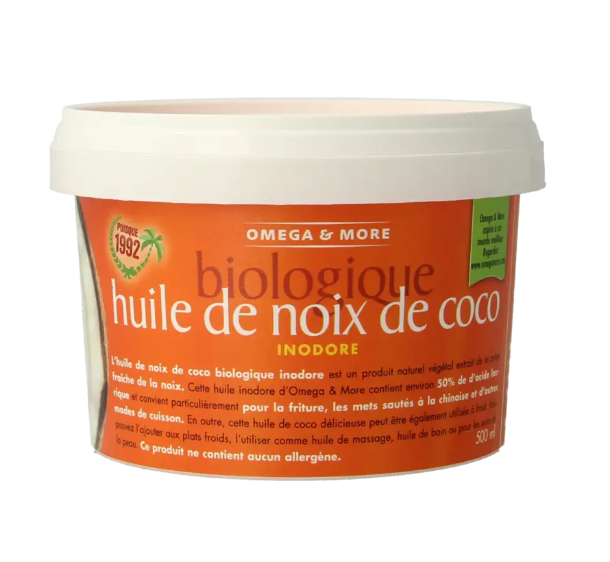 Omega & More Kokosolie geurloos bio 500ml