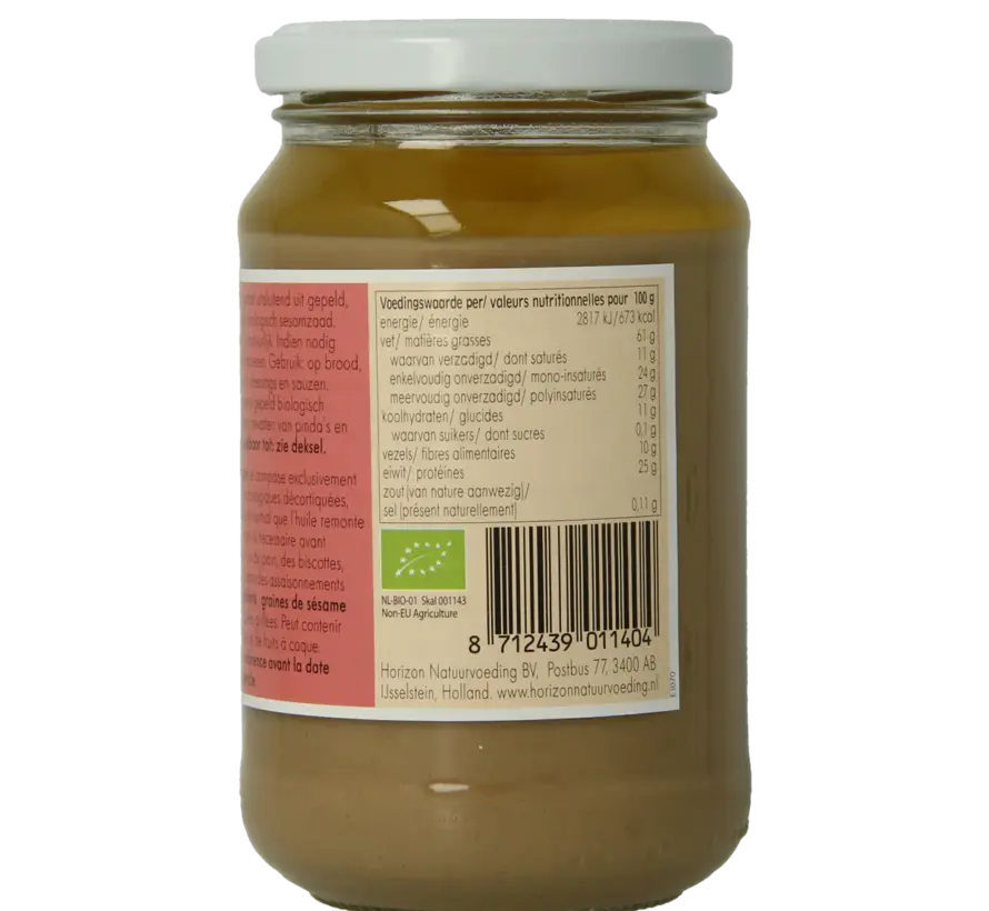 Horizon Witte tahin eko bio 350gr