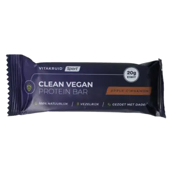 Vitakruid Vitakruid Clean vegan protein bar - apple cinnamon