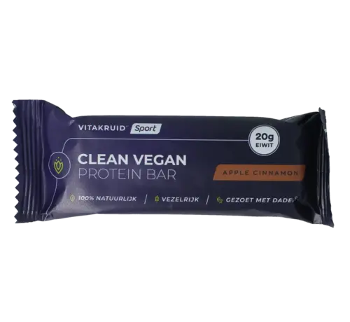 Vitakruid Vitakruid Clean vegan protein bar - apple cinnamon