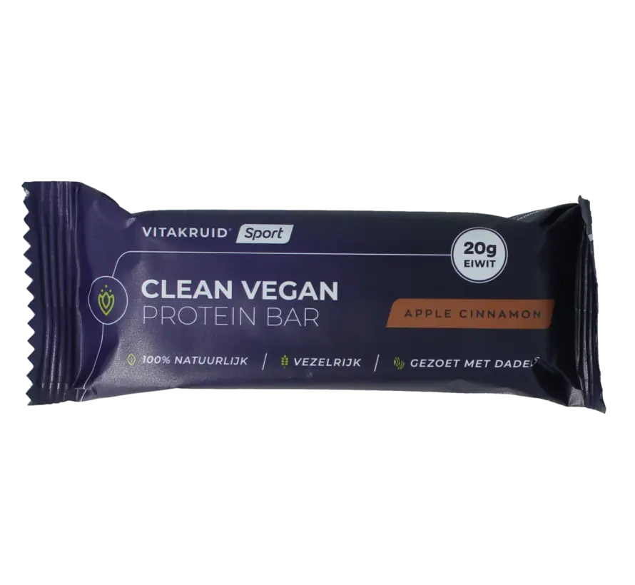 Vitakruid Clean vegan protein bar - apple cinnamon