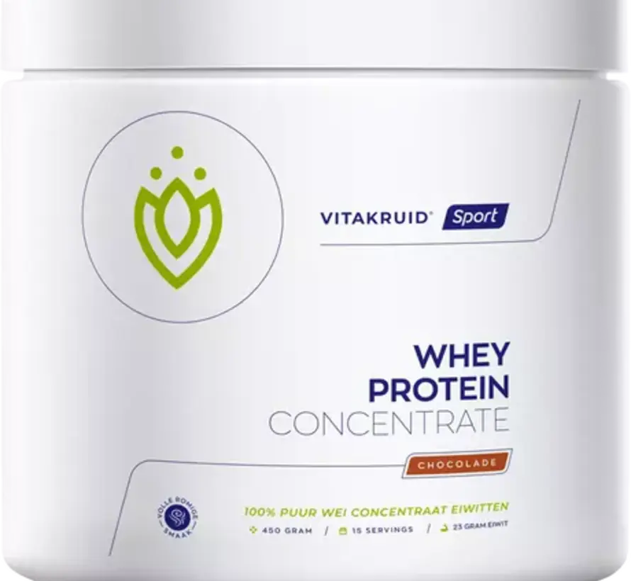 Vitakruid Whey Protein Concentrate chocolade 450 gram