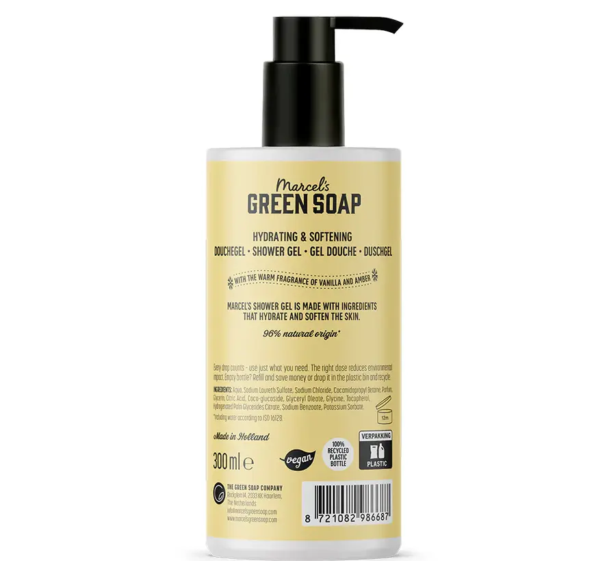 Marcel's Green Soap Douchegel Vanilla & Amber 300 ml