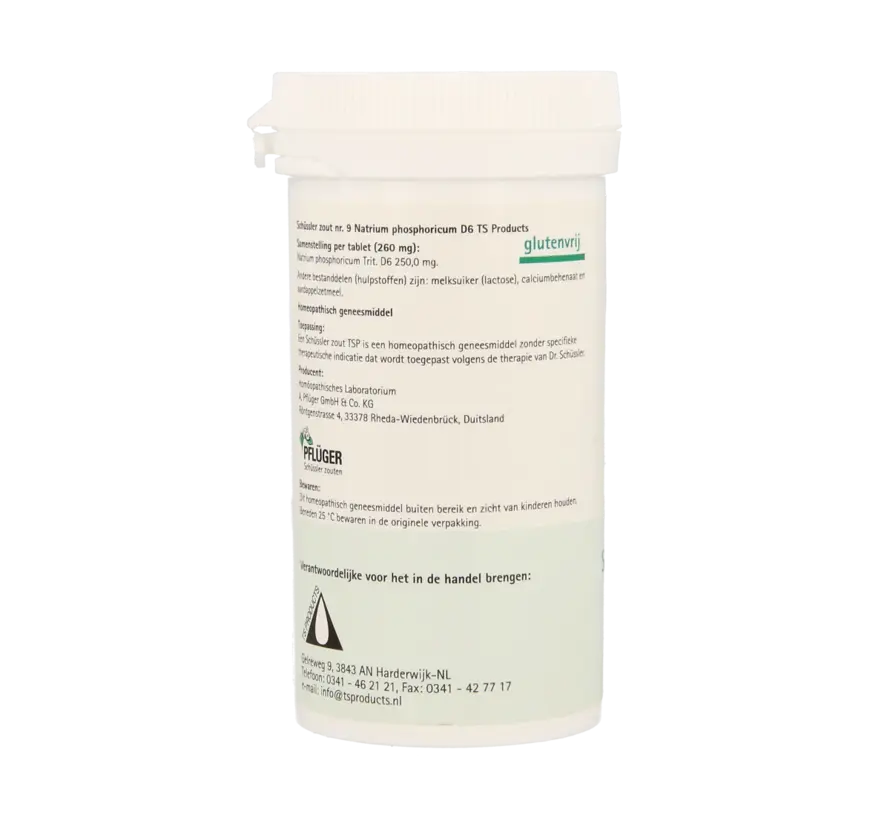 Schüssler zout nr.9 Natrium Phosphoricum D6 - 400 tabletten