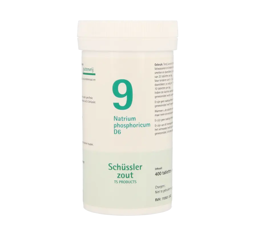 Schüssler zout nr.9 Natrium Phosphoricum D6 - 400 tabletten
