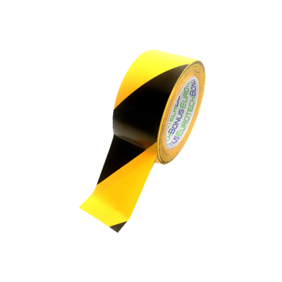 Markeertape 50mm breed - geel/zwart