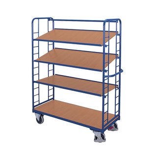 Etagewagen 1805x650x1855 mm - 4 laadvlakken, hoog