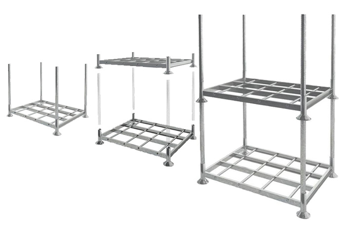 Stacking racks modular from small to large