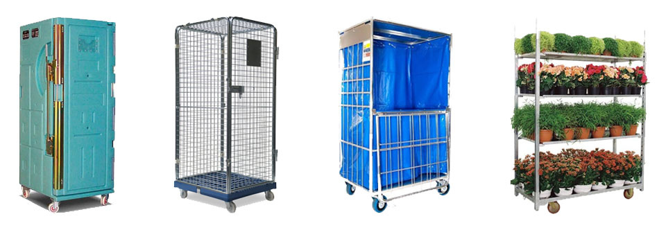 Roll container isothermal anti-theft laundry danish cart