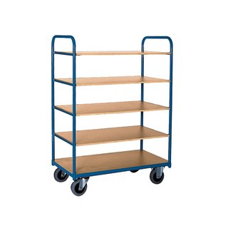 Etagewagen 910x500x1530 mm - 5 laadvlakken, hoog