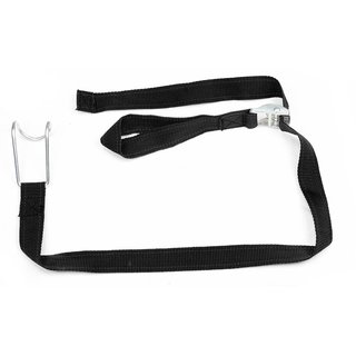 Spanband met klemgesp - 1050x25 mm, voor rolcontainer, zwart