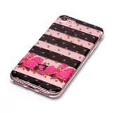 Softcase strepen en bloemen hoes voor de iPhone 7/iPhone 8/iPhone SE (2020