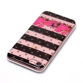 Softcase strepen en bloemen hoes voor de iPhone 7/iPhone 8/iPhone SE (2020