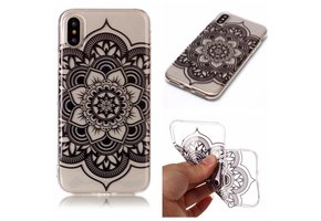 Softcase henna lotus hoes iPhone X / XS
