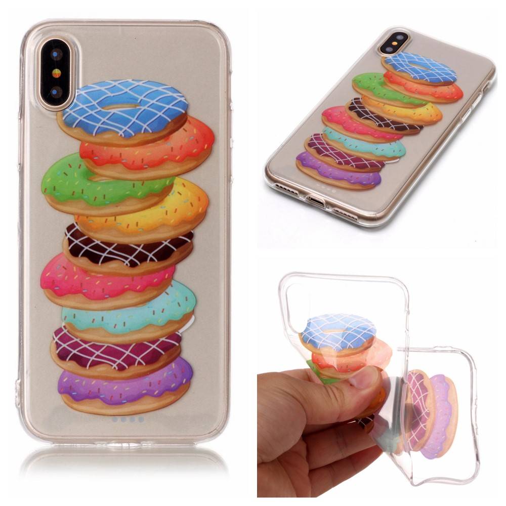 Softcase donuts hoes voor de iPhone X / XS