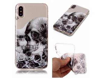 Softcase schedel hoes iPhone X / XS