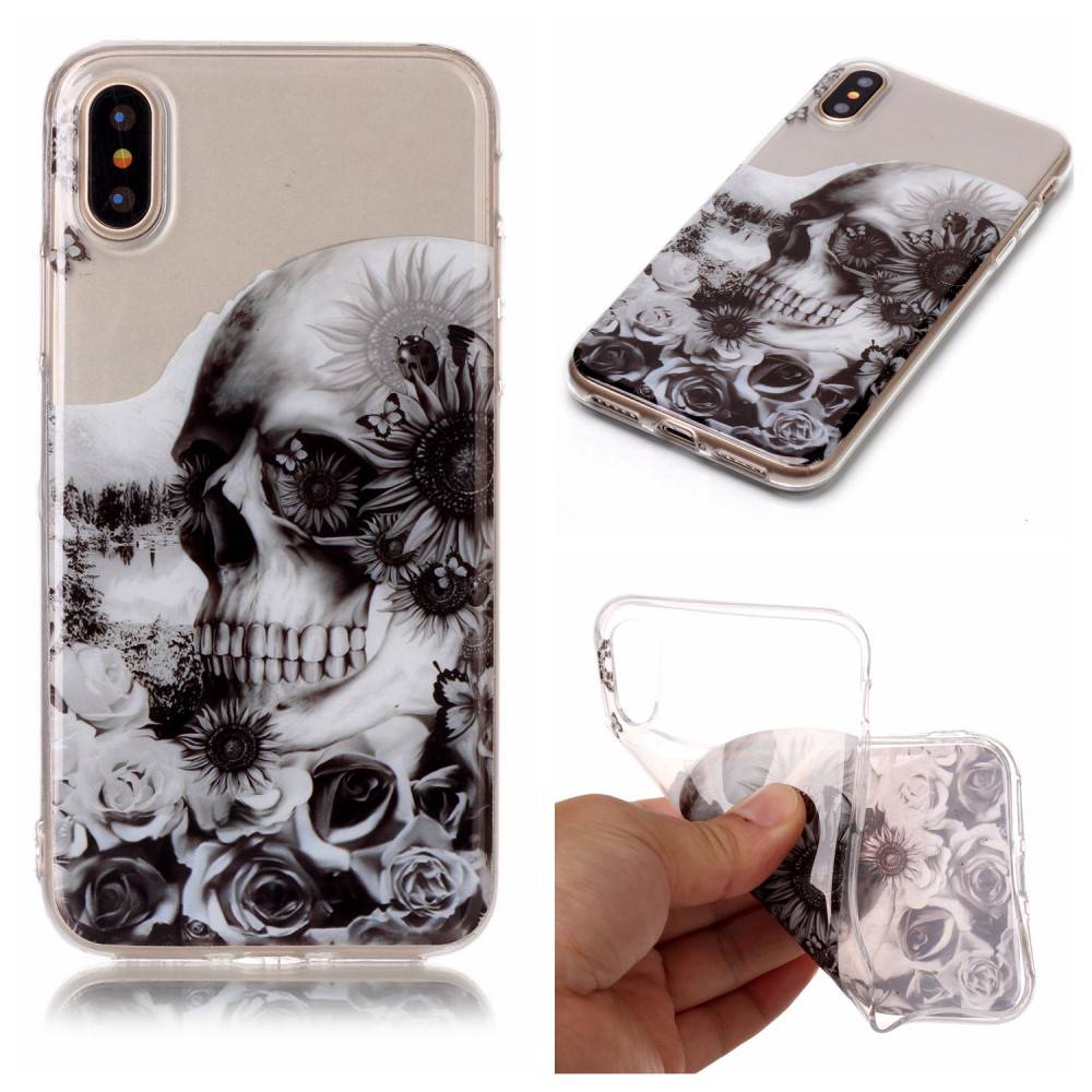 Softcase schedel hoes voor de iPhone X / XS