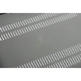 Sterke hardcase hoes grijs met pootjes voor de MacBook Air 13 inch (2010-2017)