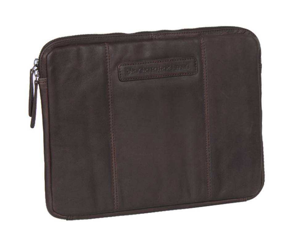 Chesterfield Ray lederen laptop sleeve hoes bruin voor 13 inch laptops