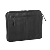 Chesterfield Ray lederen laptop sleeve hoes zwart voor 13 inch laptops