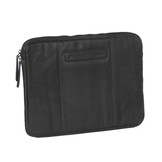 Chesterfield Ray lederen laptop sleeve hoes zwart voor 13 inch laptops