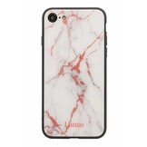 Lunso backcover hoes marmer roze voor de iPhone 7/iPhone 8/iPhone SE (2020)