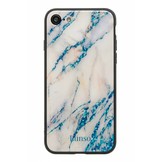 Lunso backcover hoes marmer lichtblauw voor de iPhone 7/iPhone 8/iPhone SE (2020)
