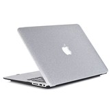Lunso cover hoes glitter zilver voor de MacBook Pro 13 inch (2012-2015)