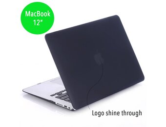 Lunso MacBook 12 inch cover hoes - case - mat zwart