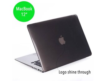 Lunso MacBook 12 inch cover hoes - case - glanzend grijs