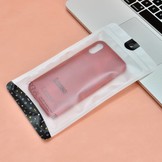 Lunso ultra dunne backcover hoes lederlook rood voor de iPhone X / XS