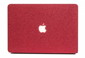 Lunso MacBook Air 13 inch (2010-2017) cover hoes - case - glitter rood