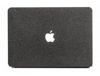 Lunso MacBook Air 13 inch (2010-2017) cover hoes - case - glitter zwart