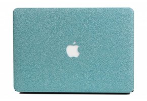 Lunso MacBook Air 13 inch (2010-2017) cover hoes - case - glitter lichtblauw