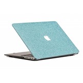 Lunso cover hoes glitter lichtblauw voor de MacBook Air 13 inch (2010-2017)