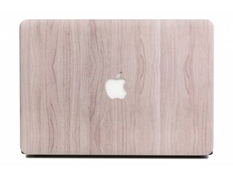 Lunso MacBook Air 13 inch (2010-2017) cover hoes - case - houtlook lichtbruin