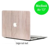 Lunso cover hoes houtlook lichtbruin voor de MacBook Air 13 inch (2010-2017)
