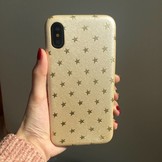 Lunso ultra dunne backcover hoes star beige voor de iPhone X / XS