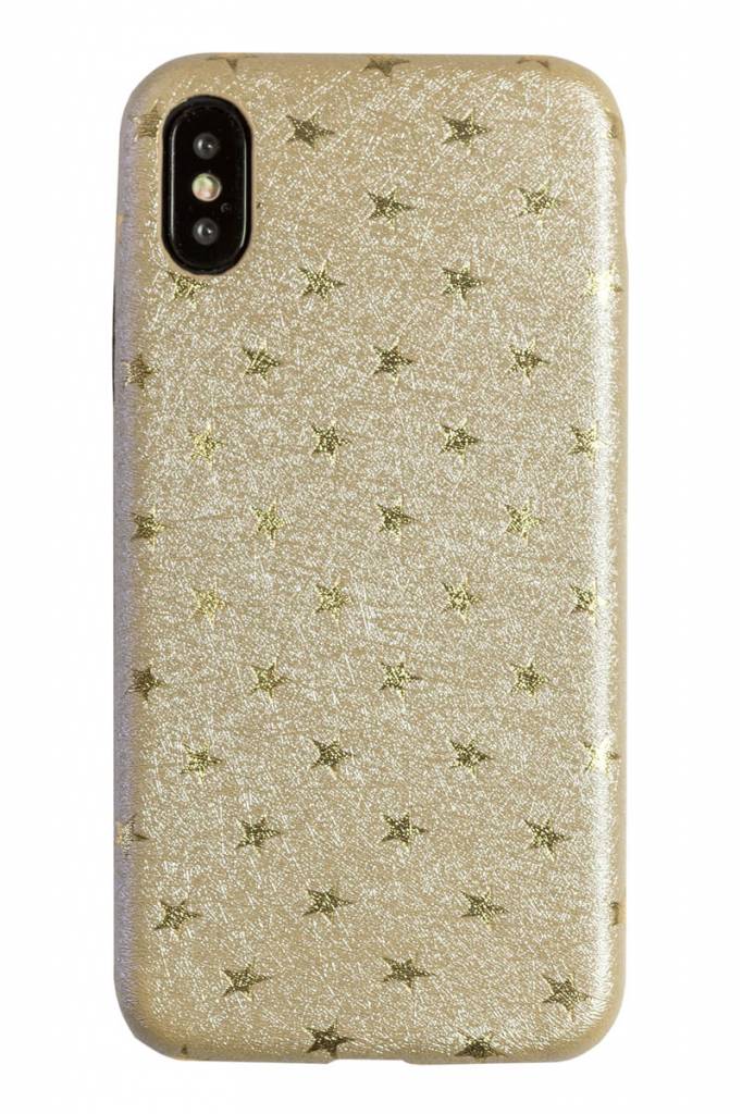 Lunso ultra dunne backcover hoes star beige voor de iPhone X / XS