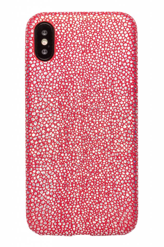 Lunso ultra dunne backcover hoes stingray rood voor de iPhone X / XS