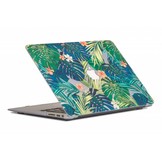 Lunso cover hoes Tropical leaves voor de MacBook Pro 15 inch (2016-2020)