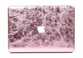 Lunso MacBook Air 13 inch (2010-2017) cover hoes - case - shiny leer roze