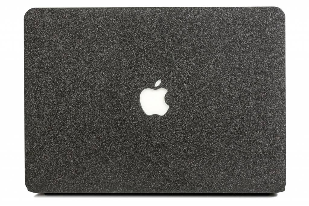Lunso cover hoes glitter zwart voor de MacBook Pro 13 inch (2016-2019)