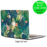 Lunso cover hoes Tropical leaves voor de MacBook Pro 13 inch (2016-2019)