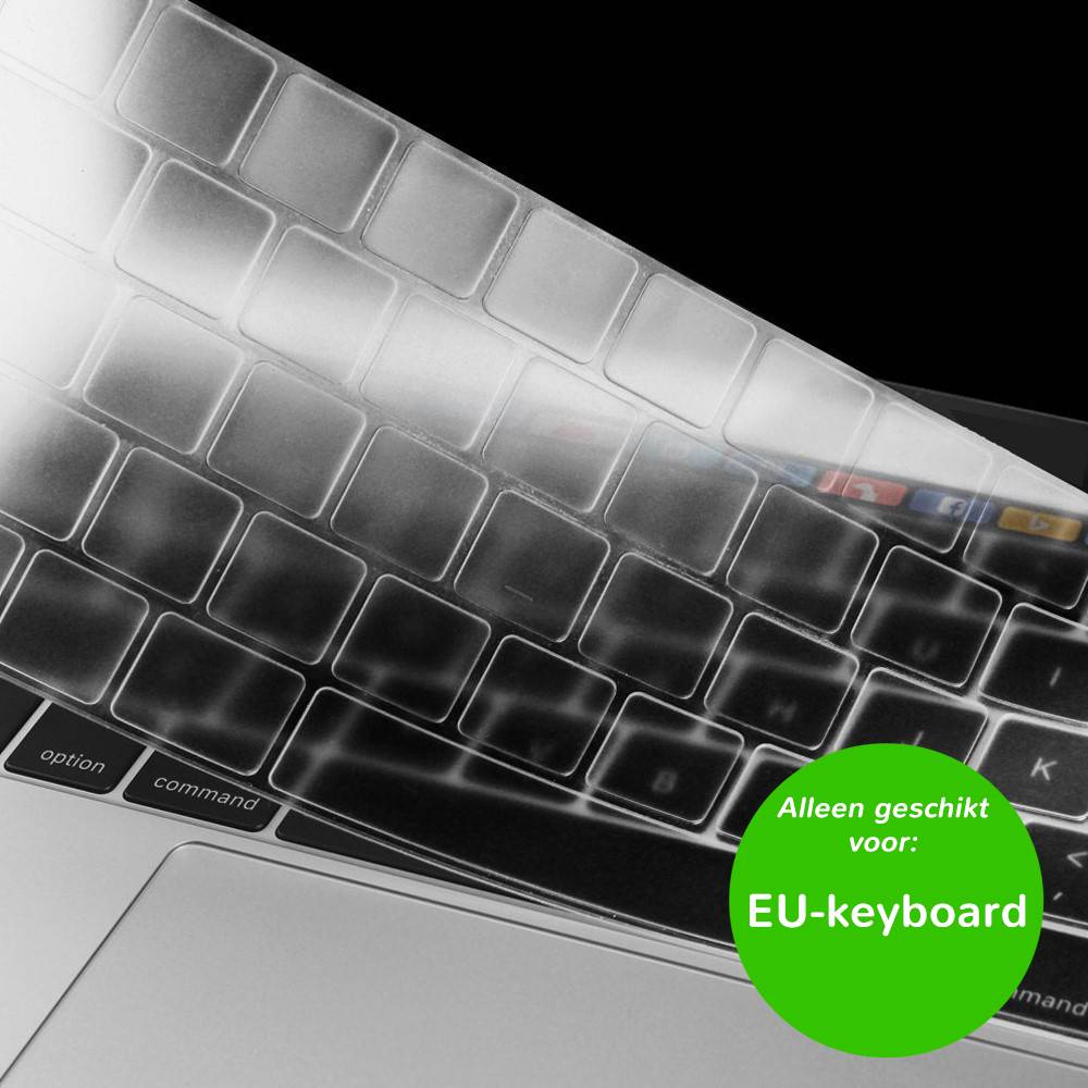 (EU) Keyboard bescherming voor de MacBook  en Pro Retina  (2016-2018)  - met Touchbar