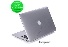 Lunso MacBook Pro 15 inch (2016-2020) cover hoes - case - glanzend transparant