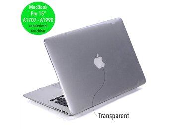 Lunso MacBook Pro 15 inch (2016-2020) cover hoes - case - glanzend transparant