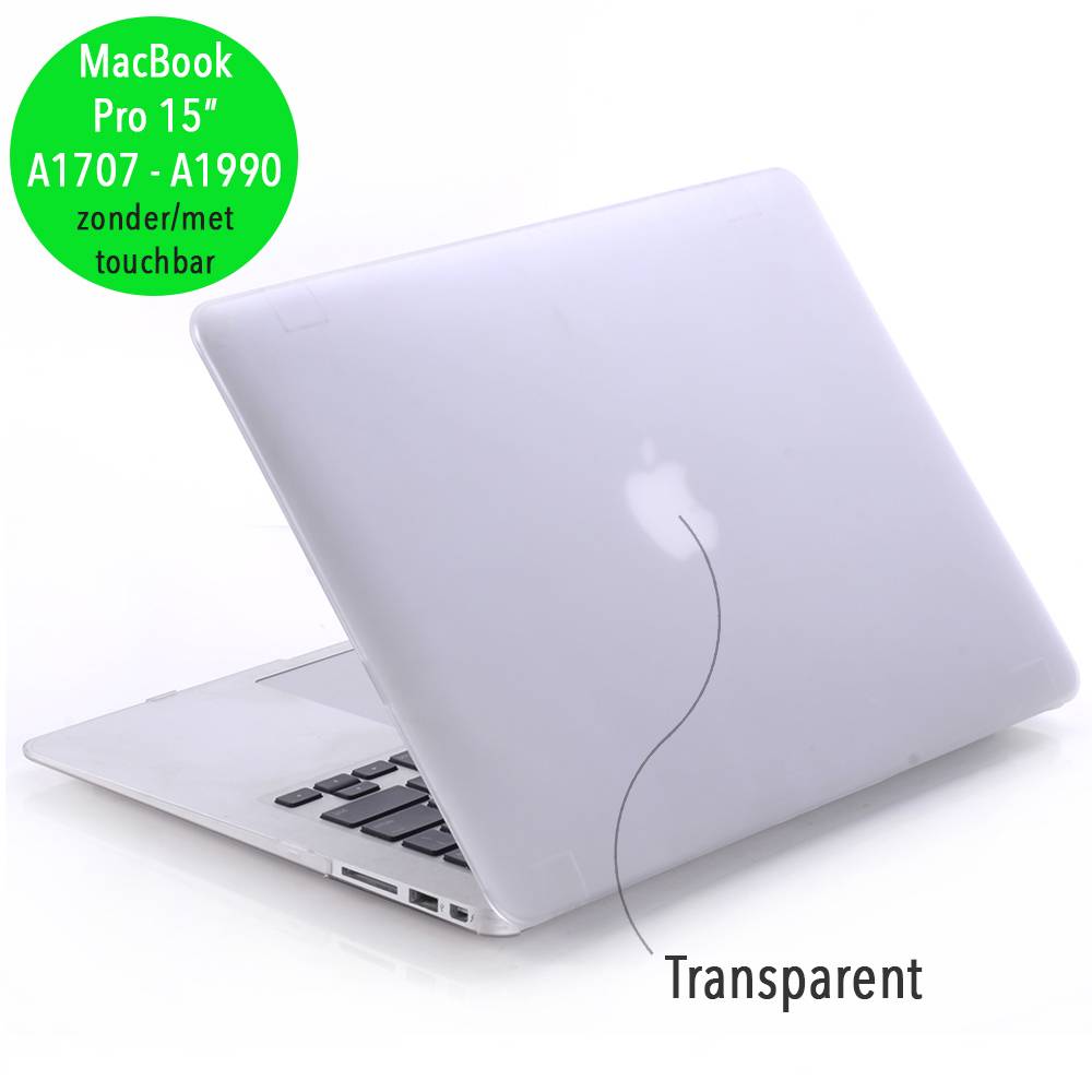 Lunso matte cover hoes transparant voor de MacBook Pro 15 inch (2016-2020)